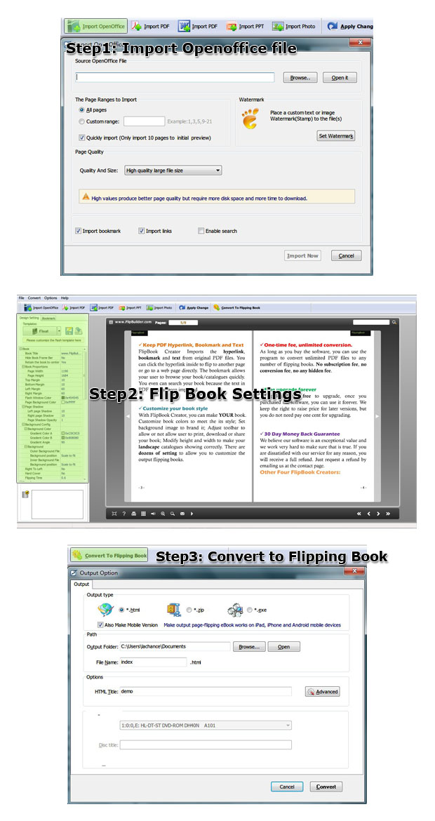 free_flash_brochure_maker_for_openoffice_steps