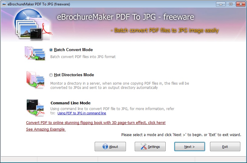 Freeware EbrochureMaker PDF to FlashBook 1.0 full